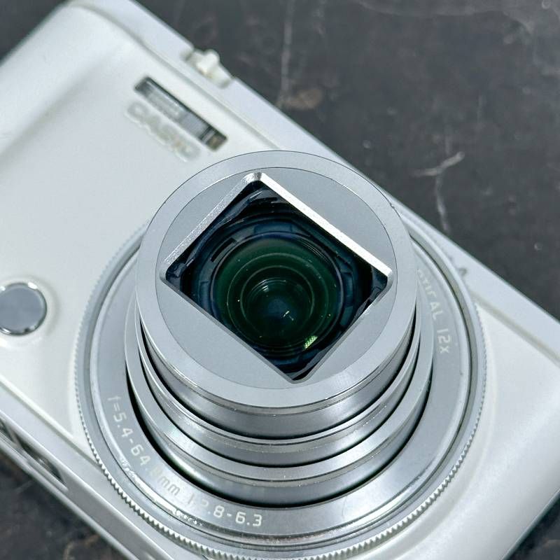 純正レザーケース付き】CASIO EXILIM EX-ZR3100 ホワイト コンパクト