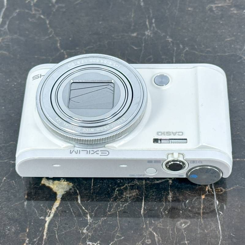 純正レザーケース付き】CASIO EXILIM EX-ZR3100 ホワイト コンパクト