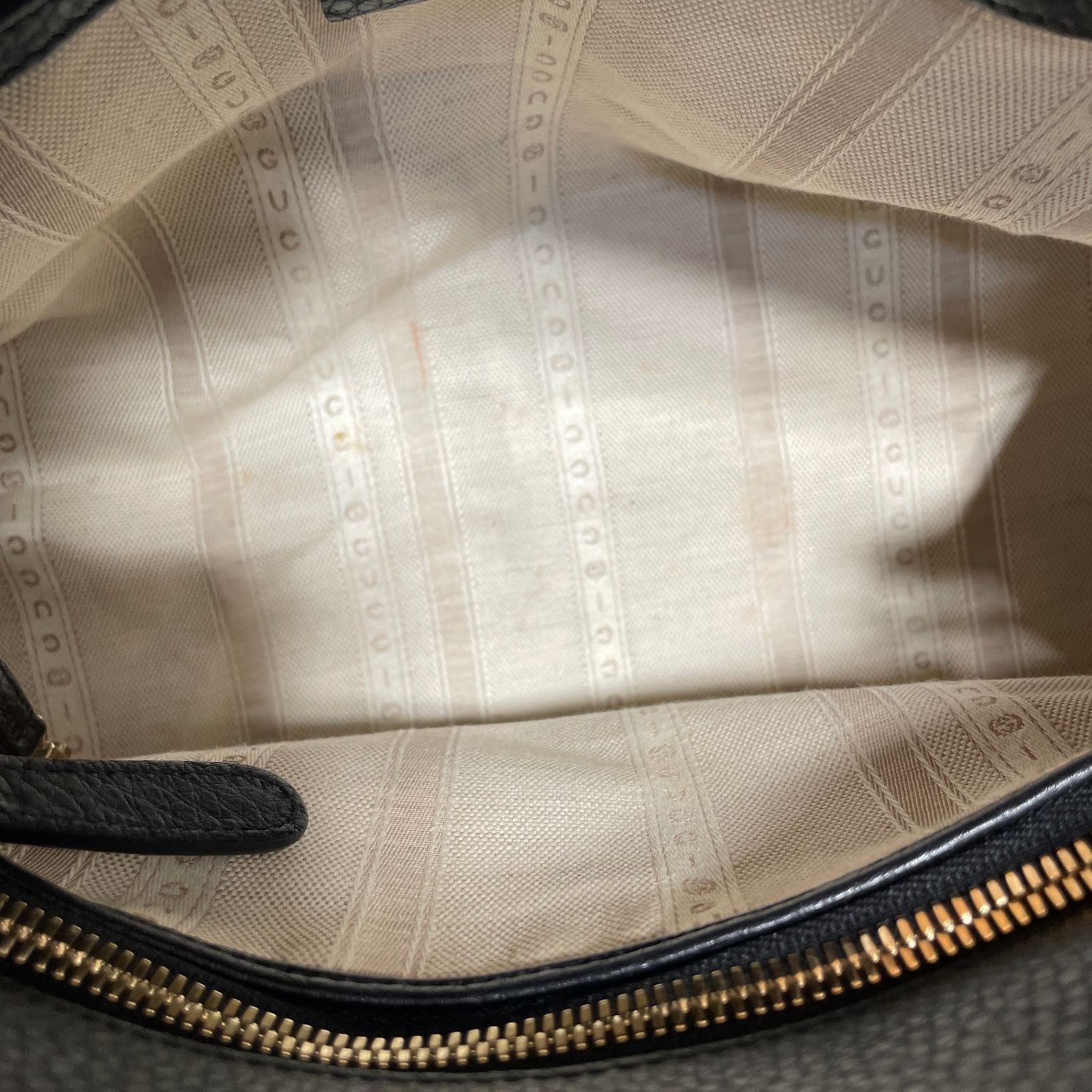 2602-273｜美品｜グッチ ハンドバッグ レザー ブラック - メルカリ