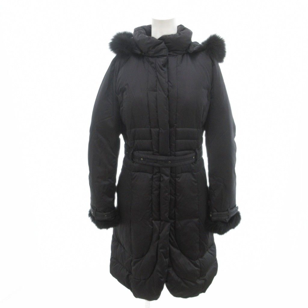 トゥービーシック TO BE CHIC ダウンコート ジャケット 40 黒 ブラック 