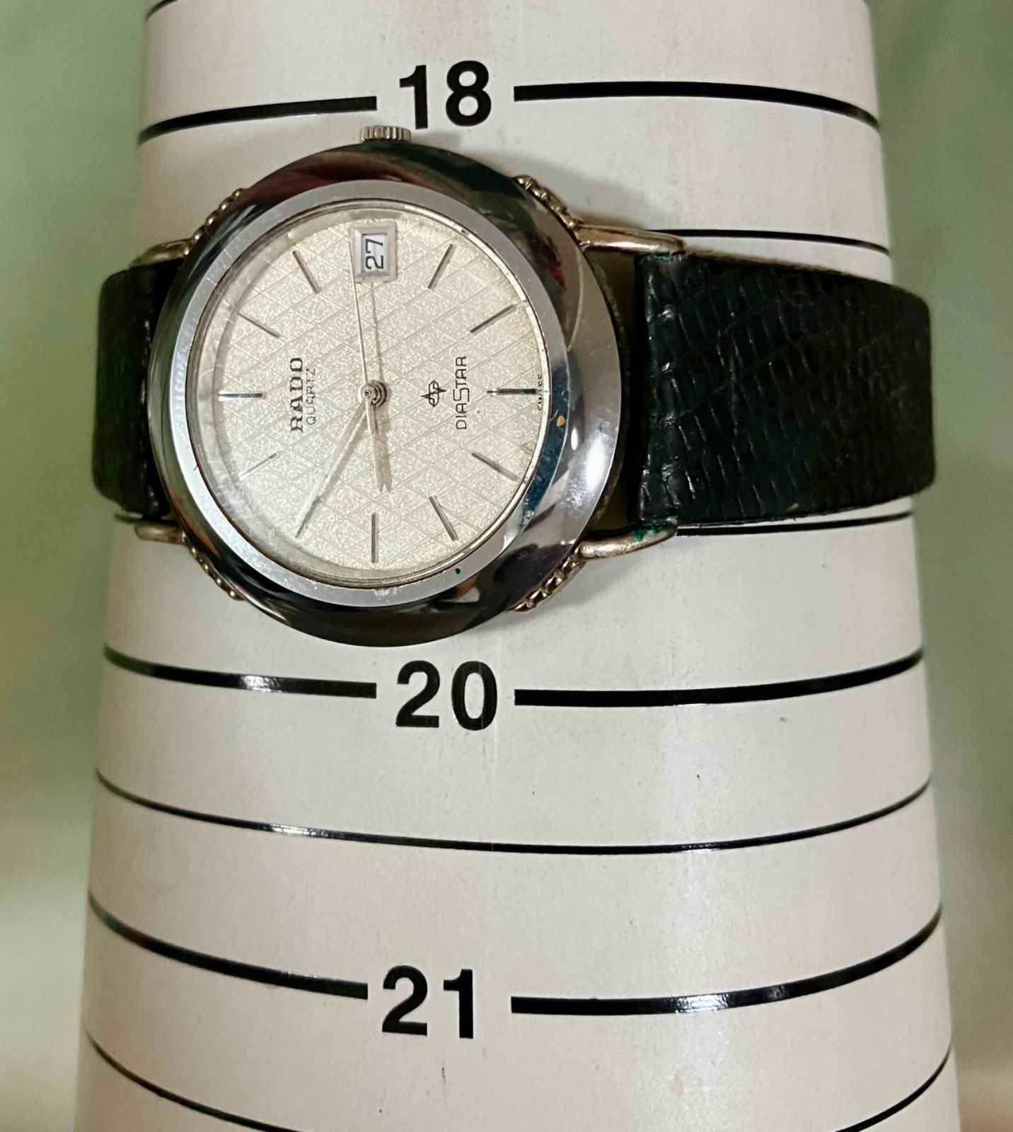 ☆稼働品☆RADO ラドー DIASTAR☆QZ☆シルバー文字盤☆107.9623.3