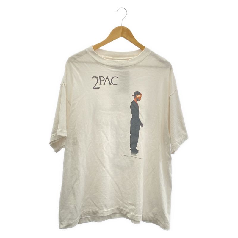 中古】SAINT MICHAEL 25SS 2PAC TEE フォトプリント サイズL 白 セント
