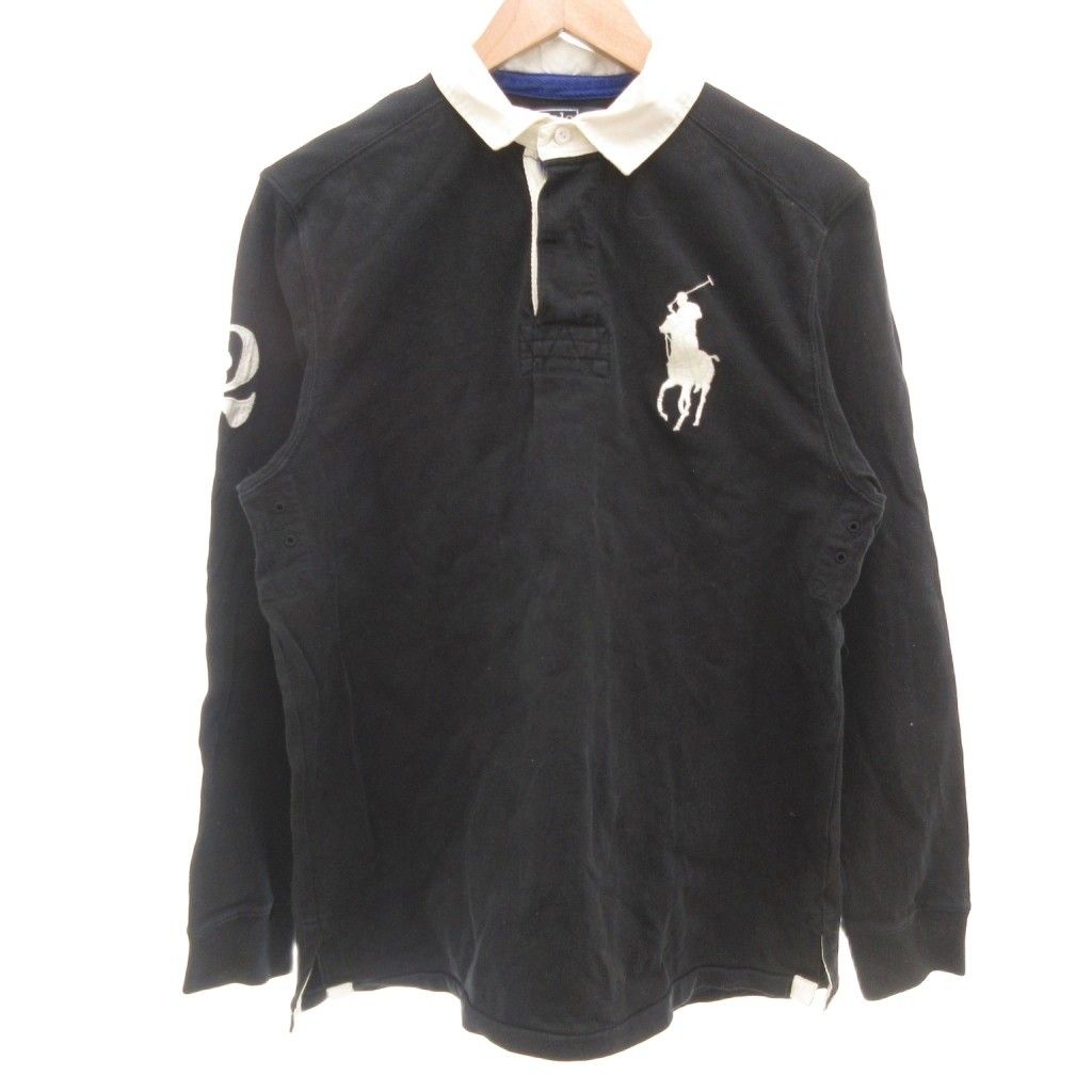 ポロ バイ ラルフローレン Polo by Ralph Lauren ラガーシャツ M 黒