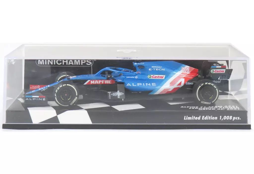 中古】ミニカー 1/43 アルピーヌ F1 チーム A521 フェルナンド