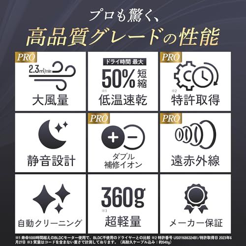 美容家電 ヘアドライヤー 大風量 速乾 ダブル補修イオン 折り畳み式 遠