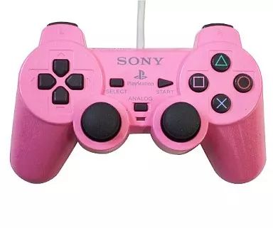 【中古】PS2ハード アナログコントローラ(DUAL SHOCK2) ピンク