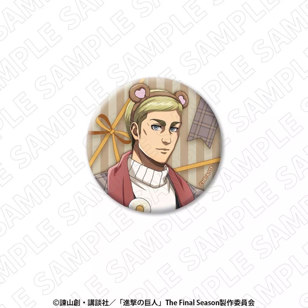 中古】バッジ・ビンズ エルヴィン・スミス 缶バッジ 「進撃の巨人