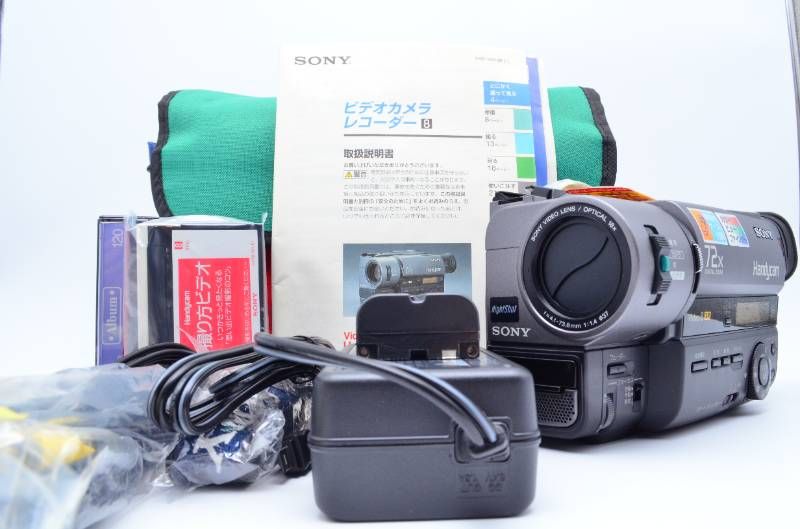 カメラ 【動作確認済】SONY Hi8 高画質 ビデオカメラ ステーション セット