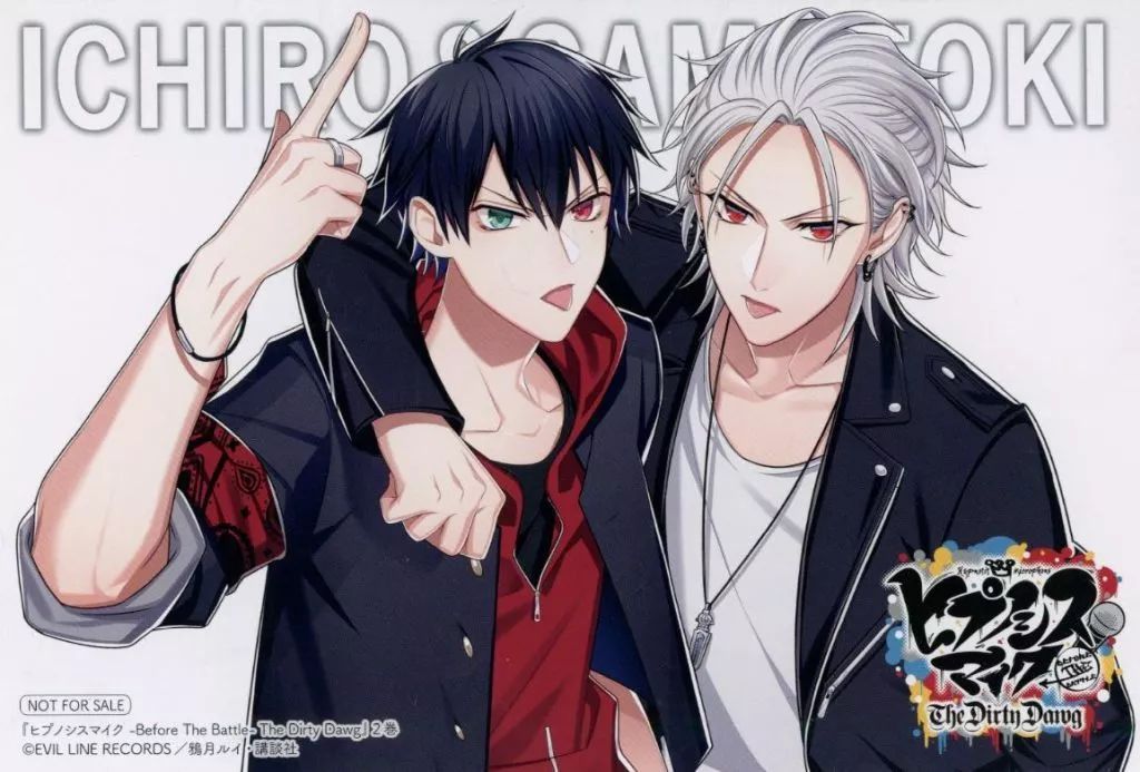 中古】キャラカード 山田一郎＆碧棺左馬刻(肩組み) イラストカード