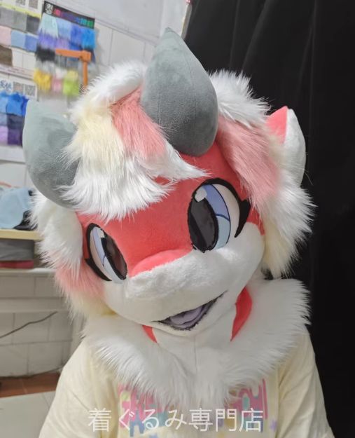 ドラゴン マスク 着ぐるみ ヘッド 全頭 ヘッド ケモノ ファースーツ 