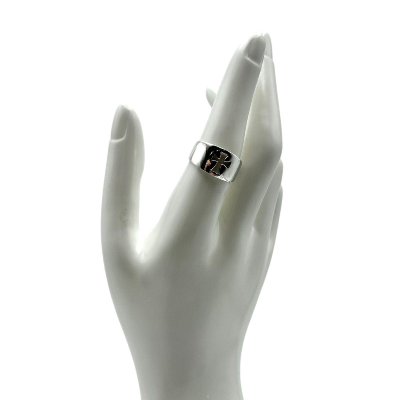 陰影の十字架】クロス SILVER 925 刻印 00s Vintage Design Ring 