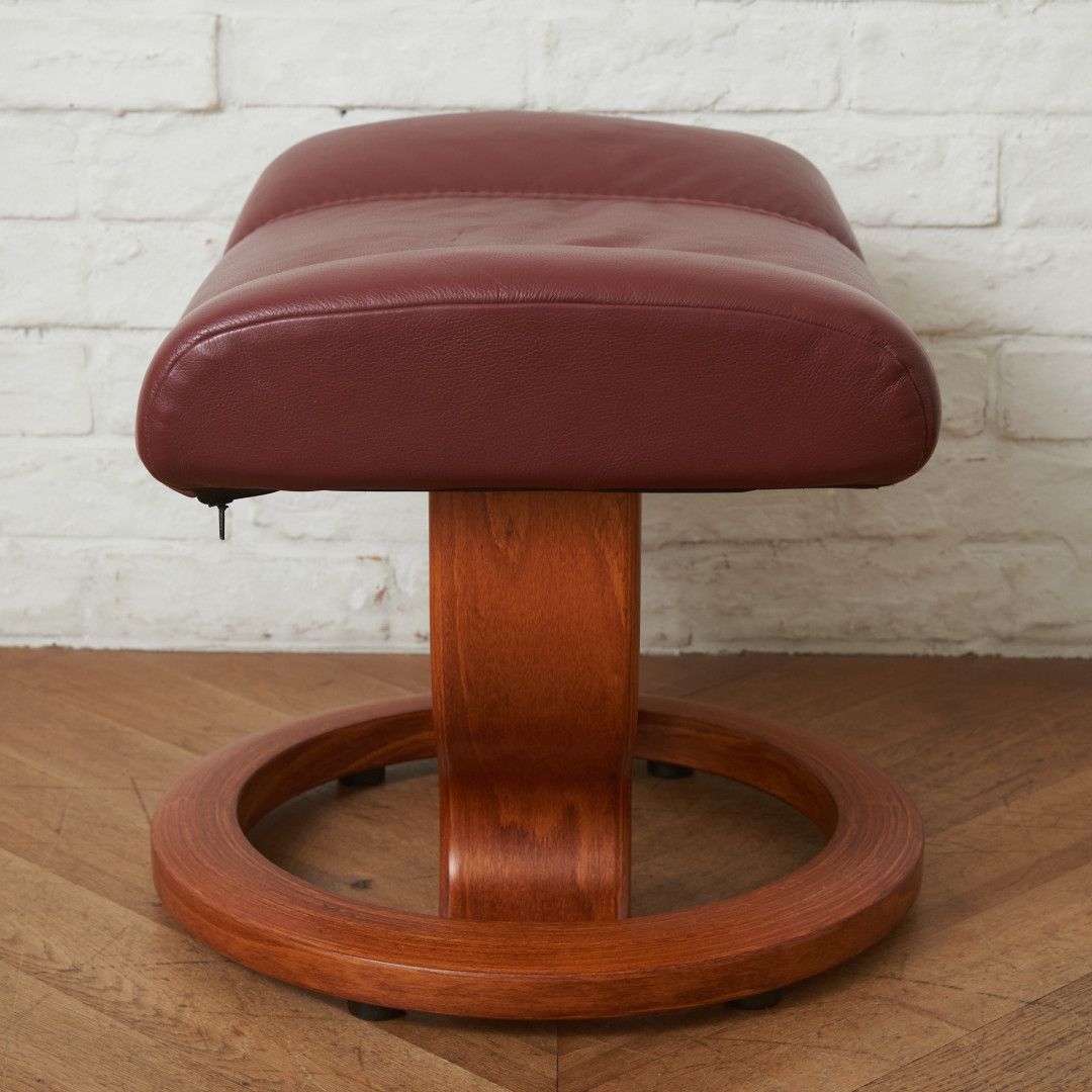 【発送の場合は即購入不可】 エコーネス オットマン 北欧 本革 スツール ekornes ノルウェー レザー コンサル ストレスレス 腰掛け フットレスト 椅子 イス 93637 発送の場合は即購入不可】 エコーネス オットマン 北欧 本革 スツール