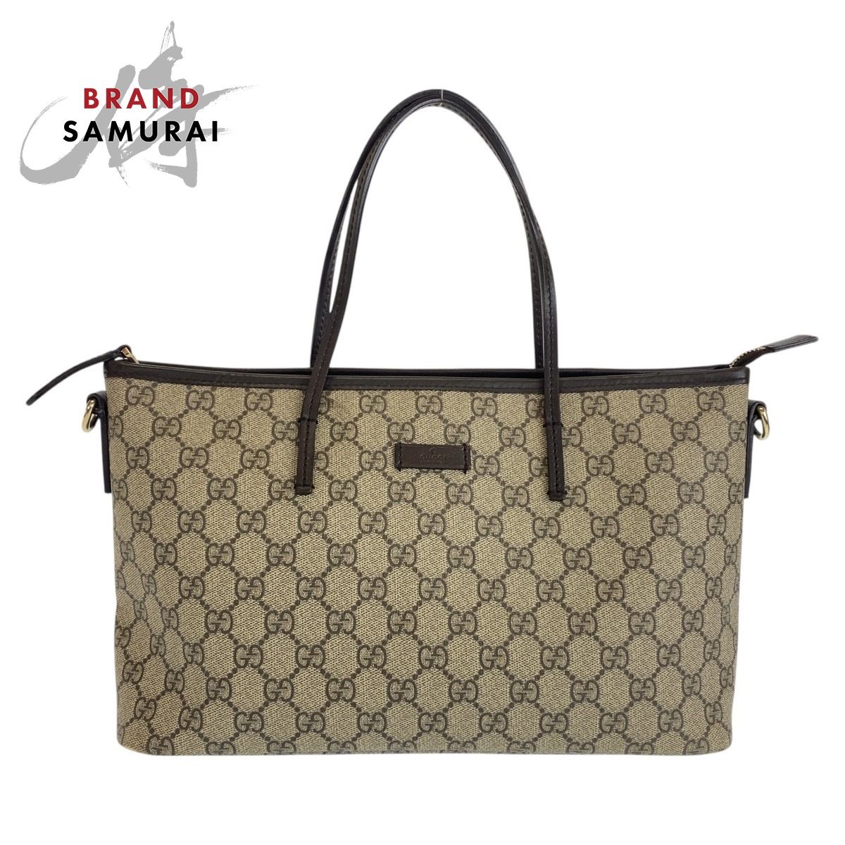 美品 GUCCI グッチ ベージュ グレー ブラウン GGスプリーム 美品 GUCCI グッチ ベージュ グレー ブラウン GGスプリーム