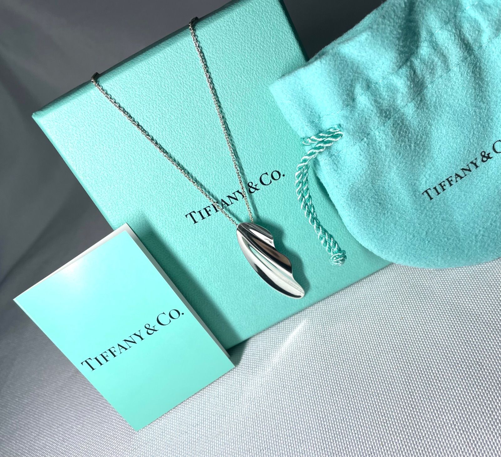 美品 希少 TIFFANYティファニー エルサペレッティ ハイタイド フェザー 