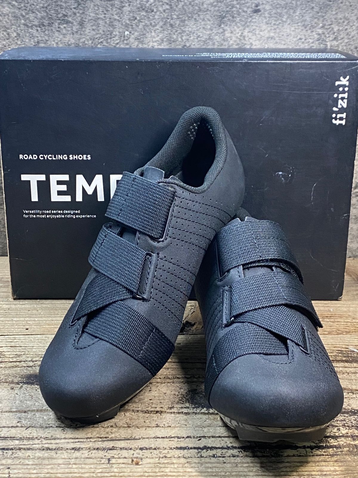 JX856 フィジーク fizik TEMPO POWERSTRAP R5 ビンディングシューズ SPD-SL 黒 EU40 ※未使用