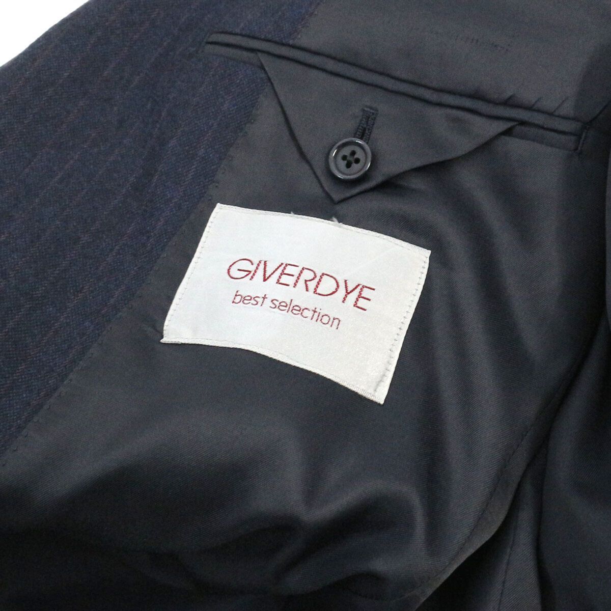 GIVERDYE ジバルディ JOHN FOSTER社生地 ストライプセットアップスーツ 