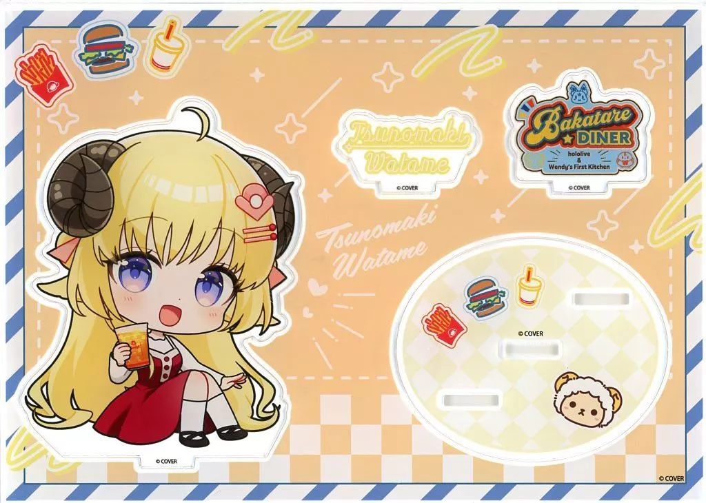 中古】アクリルスタンド・アクリルパネル 角巻わため(ミニキャラ