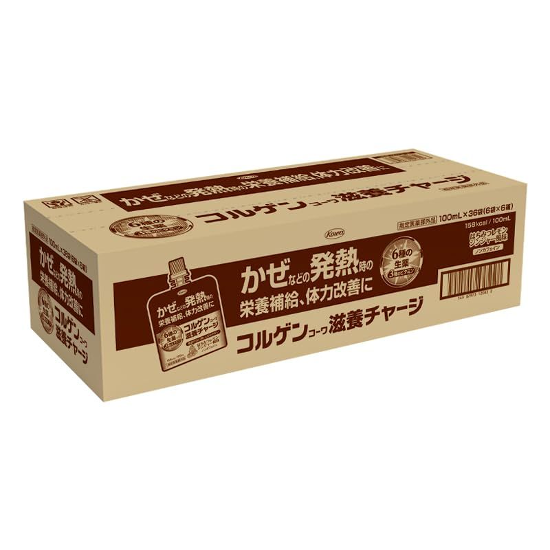 コルゲンコーワ滋養チャージ 100ml×36袋 かぜなどの発熱時の栄養補給、体力