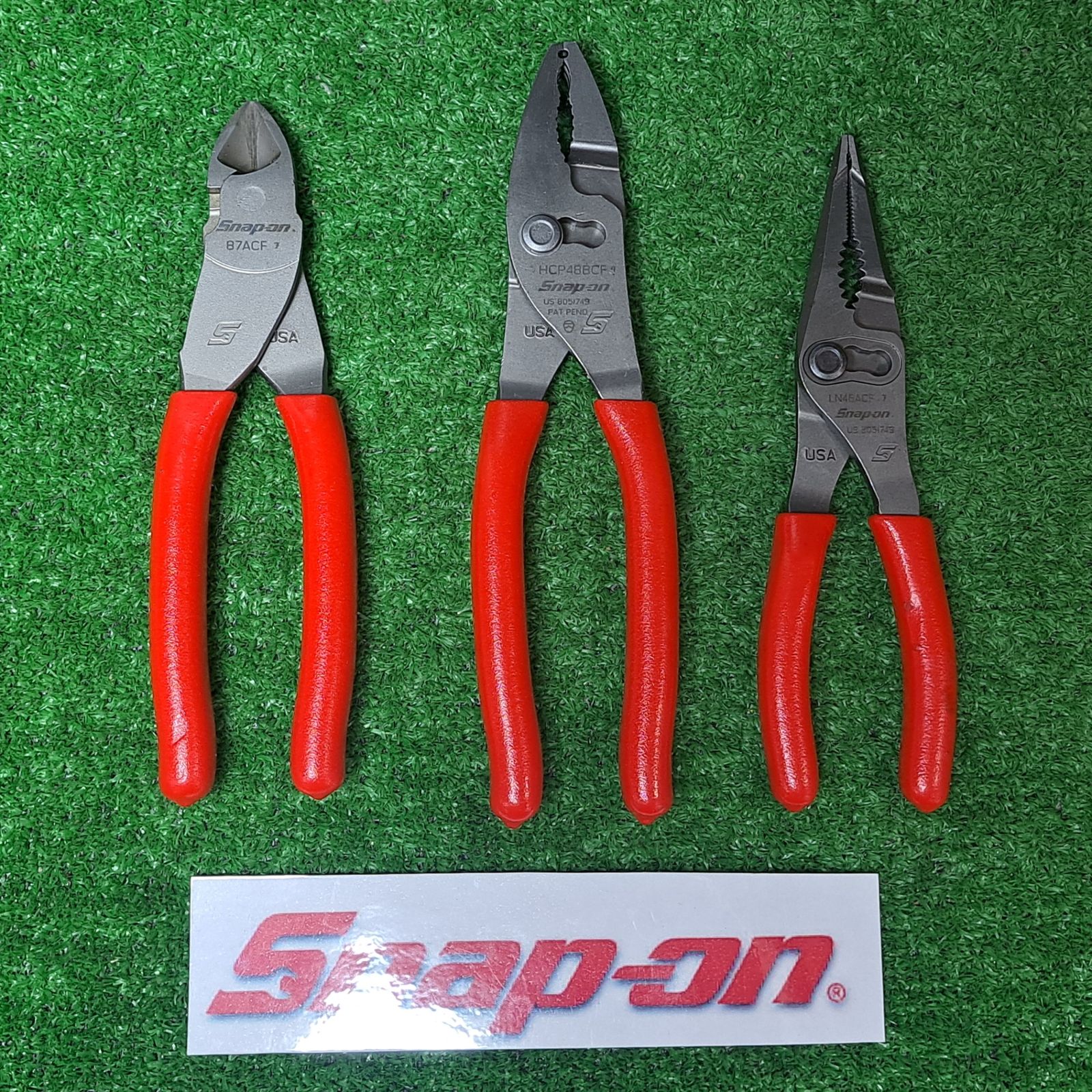 スナップオン(Snap-on) 3点 ニッパー(87ACF)、ユニバーサルホースクランププライヤー(HCP48BCF)、ロングノーズプライヤー(LN46ACF)【岩槻店】 34,780円
