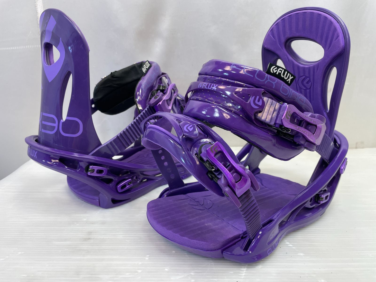 Flux スノーボードビンディング 紫/ピンク S/M FLUX スノーボード