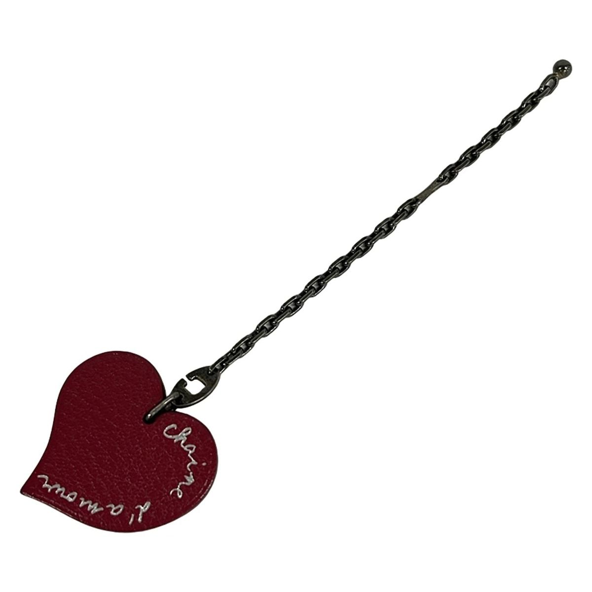 ❣️HERMES❣️エルメスハート•バッグチャーム•キーホルダー【美品】 ≪Brand 箱付き 美品 HERMES ハート チャーム キーホルダー ピンク