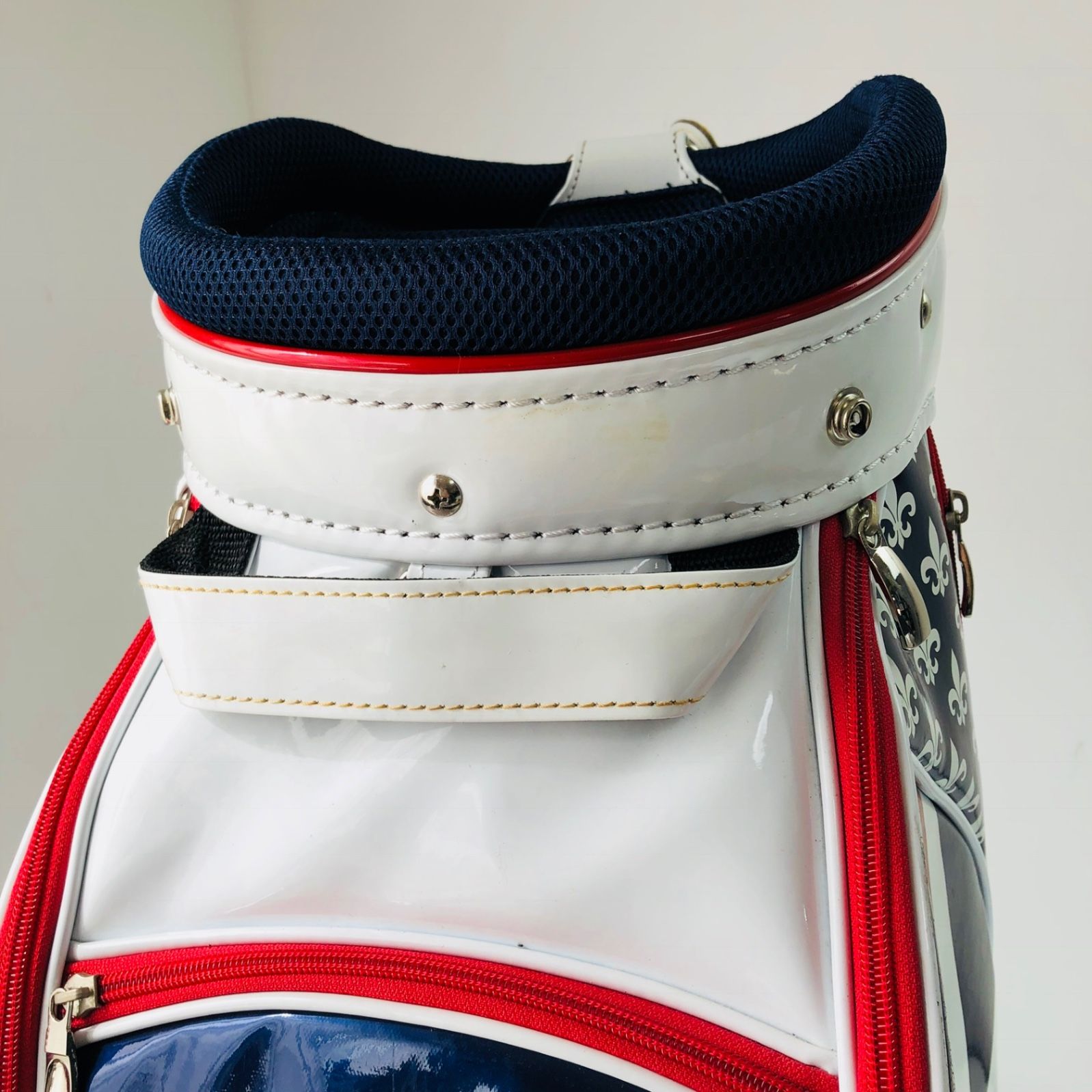  ワンサイダー Onesider ホワイト 8.5型 エナメル キャディバッグ ゴルフバッグ ゴルフ 初心者 入門 スパイクシューズ ゴルフバッグ キャディバッグ ゴルフ