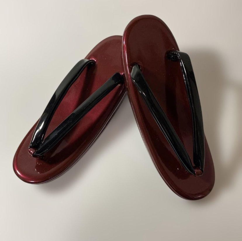 新品未使用品］ワインレッド 草履 LLサイズ 大きいサイズ 25cm 