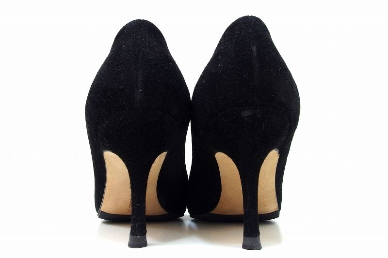 225402】MANOLO BLAHNIK マノロブラニク スエードレザー ヒール