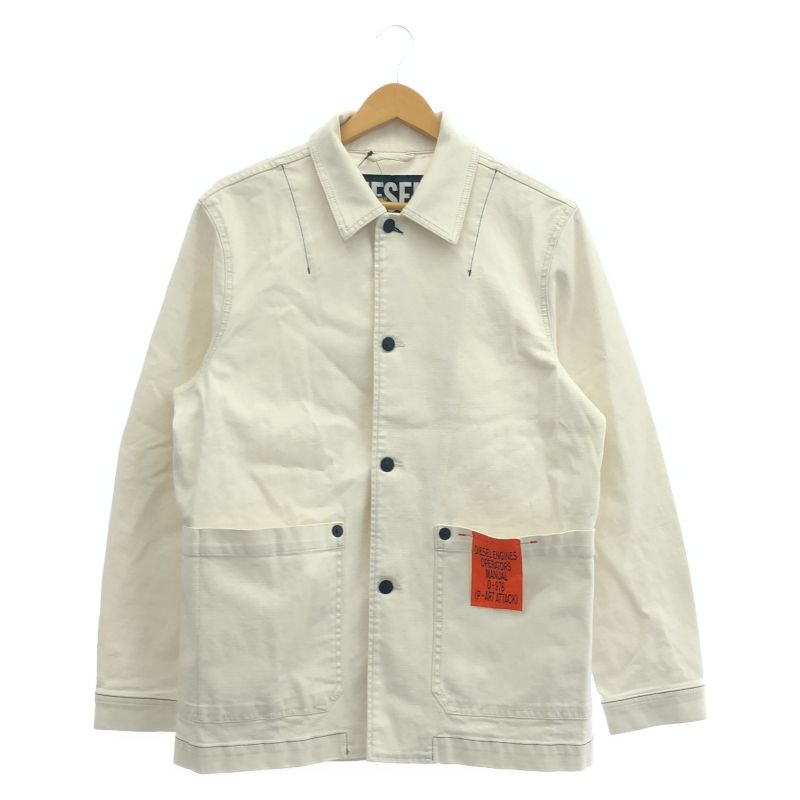 超激得，新作登場 【中古】DIESEL ホワイトデニムジャケット サイズS 