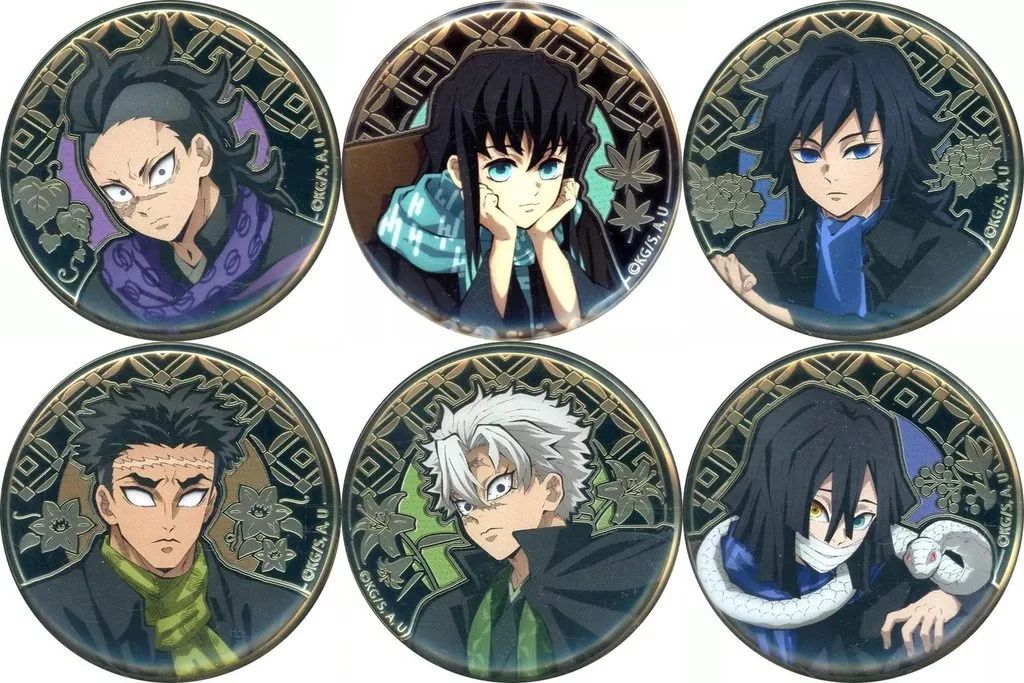 レリーフメタル缶バッジ 鬼滅の刃 グッズ-バッチアニメ「鬼滅の刃」 全