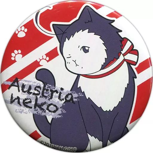 「ヘタリア The World Twinkle」ねこたりあトレーディング缶バッジ 中古】バッジ・ピンズ(キャラクター) オーストリアねこ 「ヘタリア The
