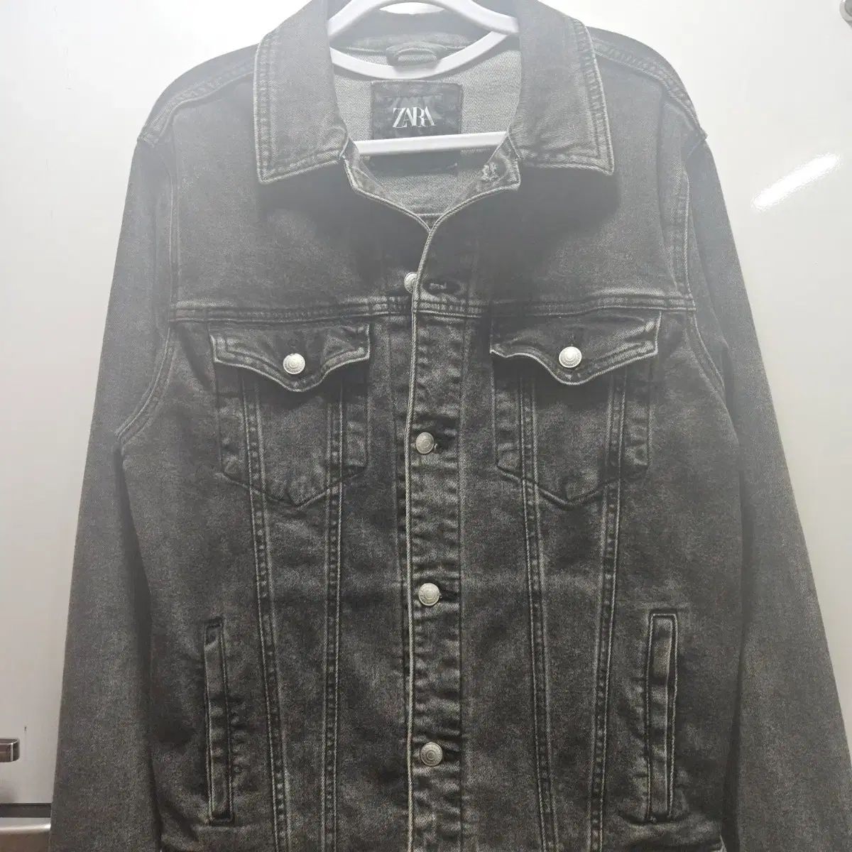ザラ ブラック ZARA デニムジャケット メンズ - Mサイズ デニム M 