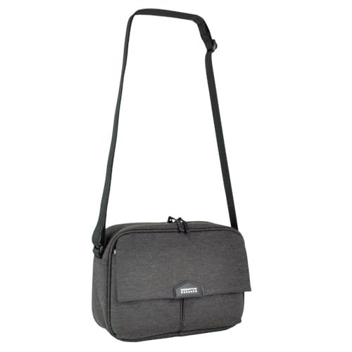 新品 [マンハッタンパッセージ] 5608CH A5フラップショルダーバッグ 男女兼用 (チャコールグレー)