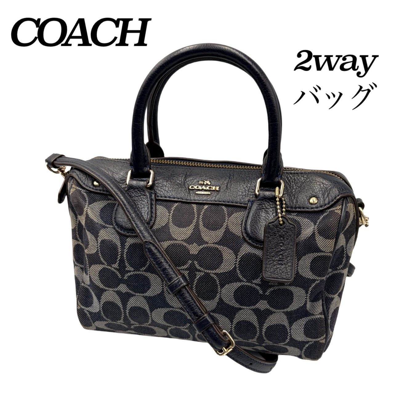 希少✤【COACH／コーチ】2way ショルダーバッグ／ハンドバッグ／ミニ