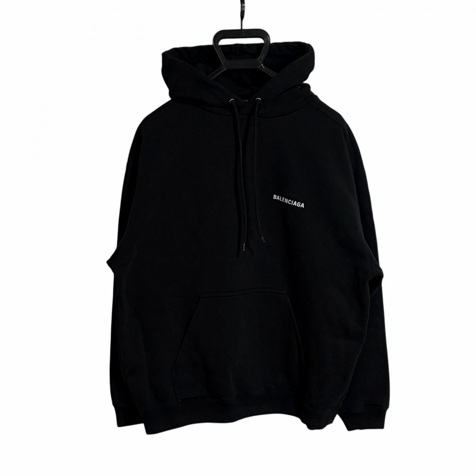 BALENCIAGA/M /ブラック /バックロゴパーカー/型番600583 - メルカリ