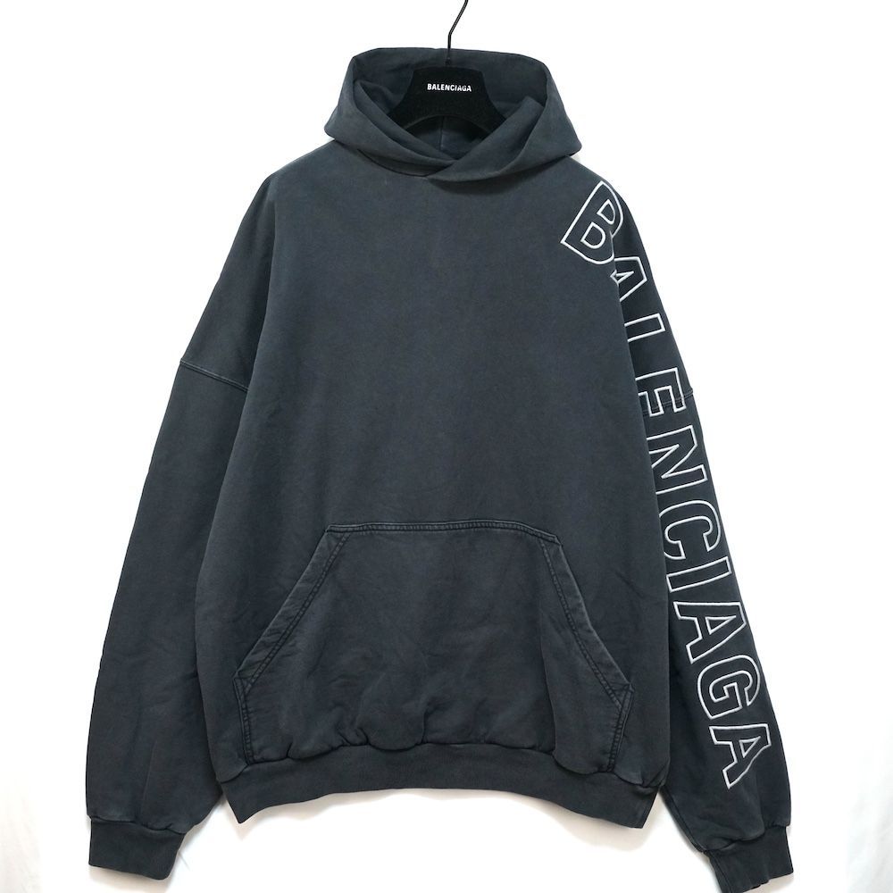 BALENCIAGA バレンシアガ Logo Outline Hoodie ロゴ アウトライン 