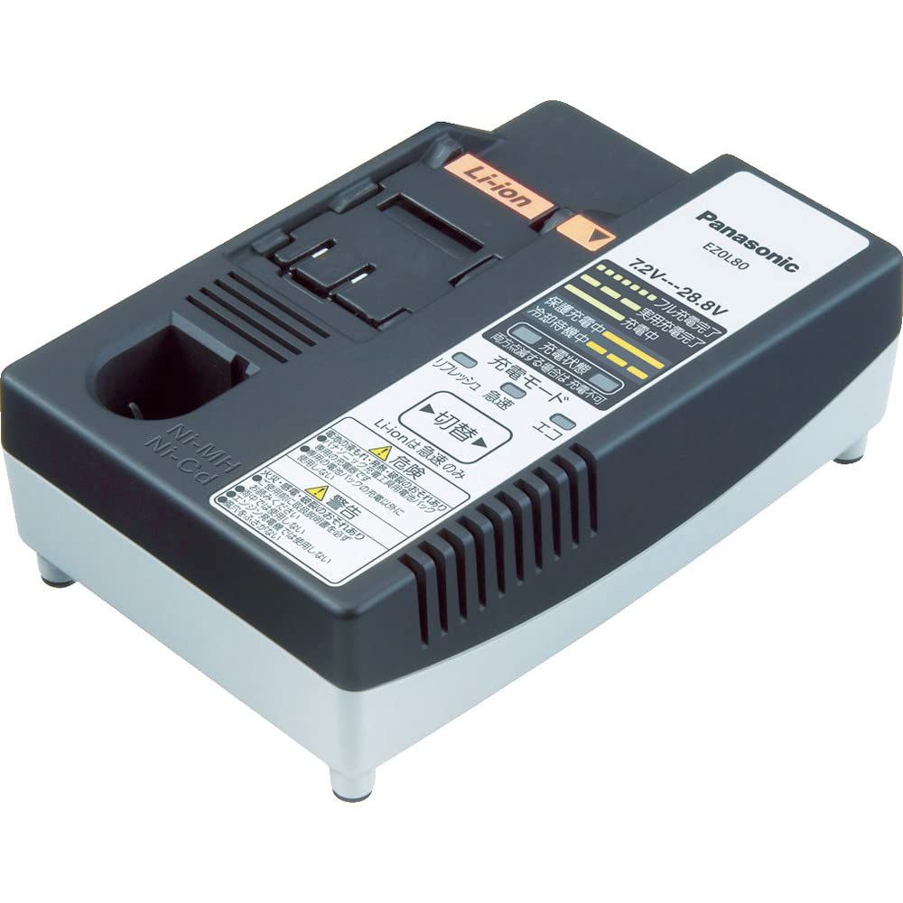 パナソニック(Panasonic) 充電器 ニッケル水素・ニカド用 7.2V 9.6V 12V 15.6V 24V対応 急速充電器 EZ0L80 [7) 充電器]