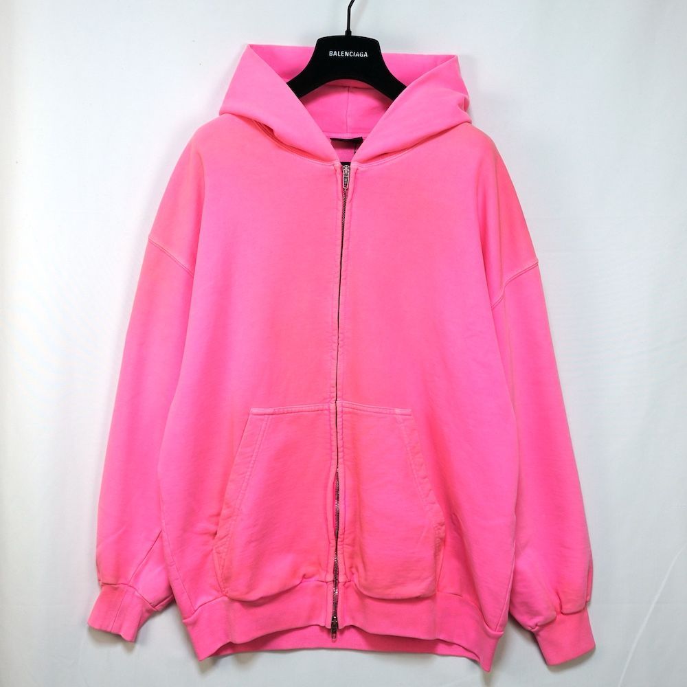 23SS BALENCIAGA バレンシアガ ビンテージ加工スモールフィットジップ 