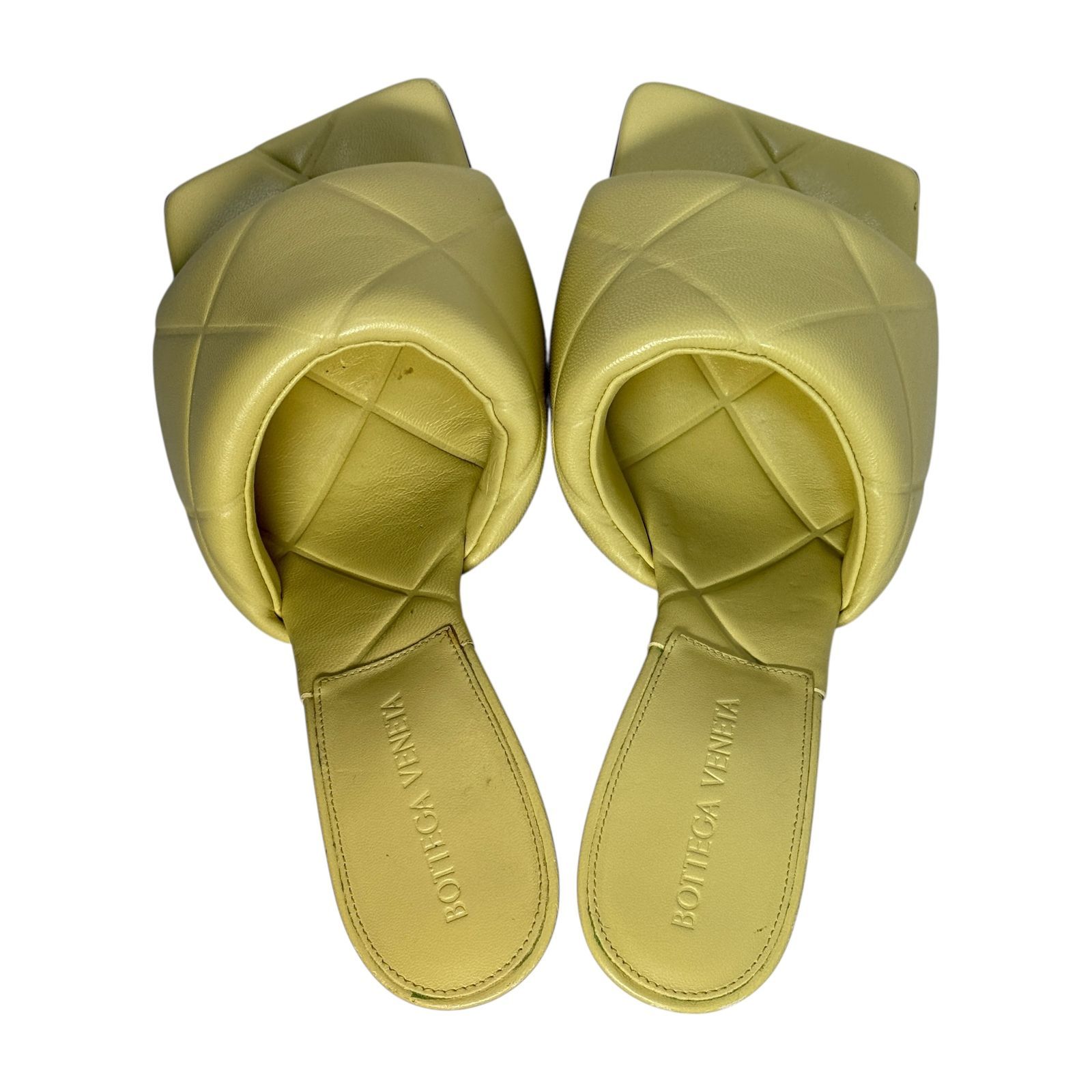 美品】BOTTEGA VENETA LIDO ミュール サンダル 36 MOON BEAM イントレ 