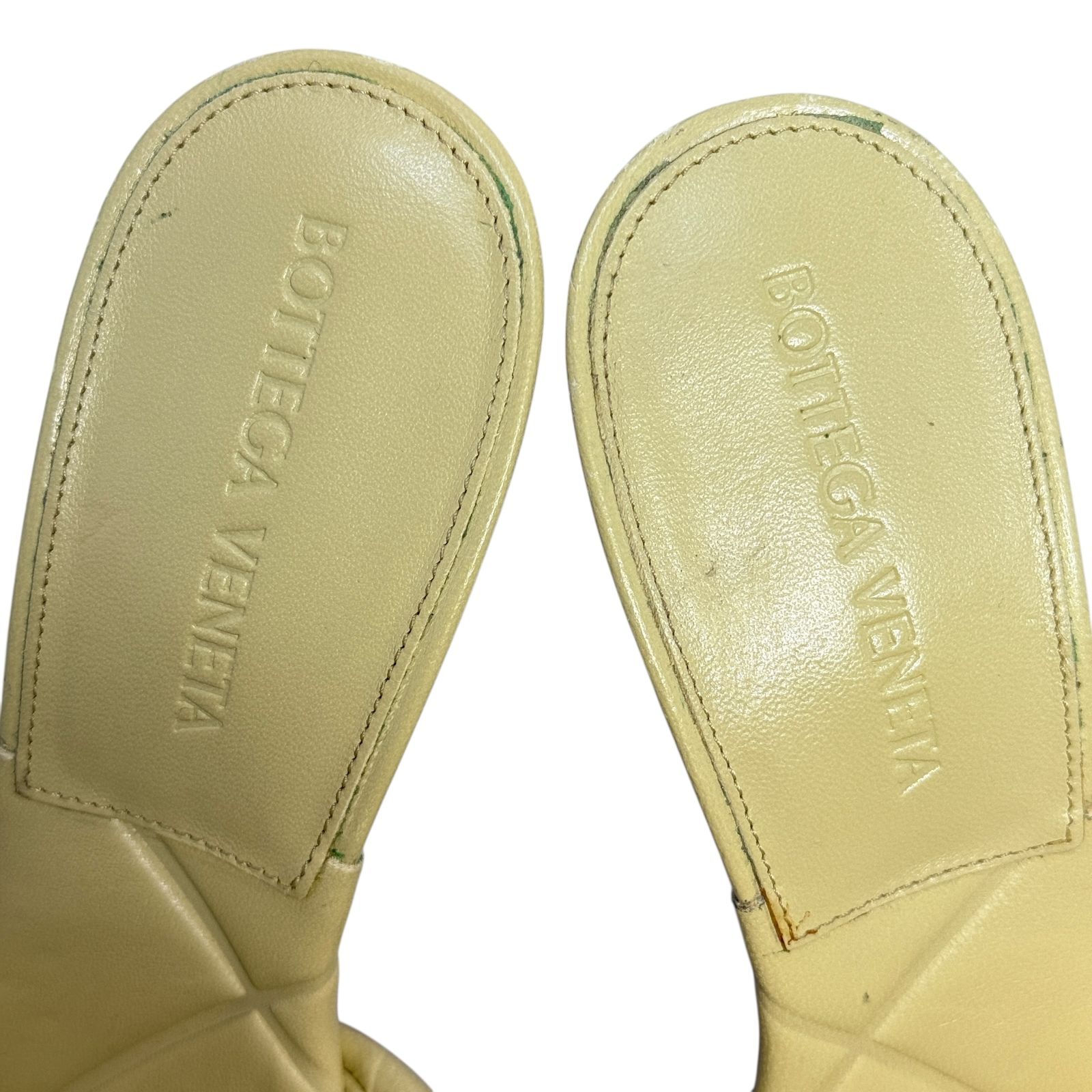 美品】BOTTEGA VENETA LIDO ミュール サンダル 36 MOON BEAM イントレ 