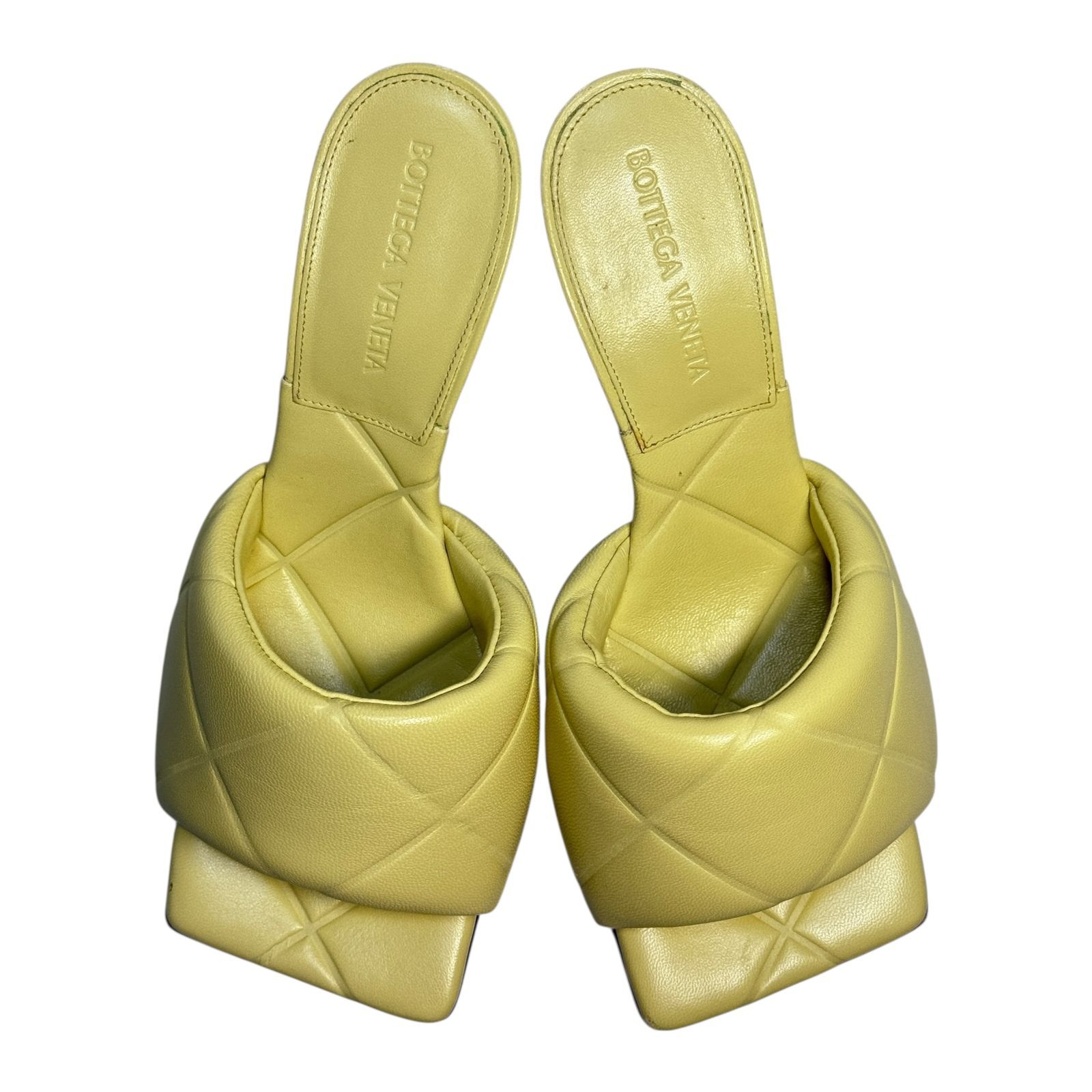 美品】BOTTEGA VENETA LIDO ミュール サンダル 36 MOON BEAM イントレ 