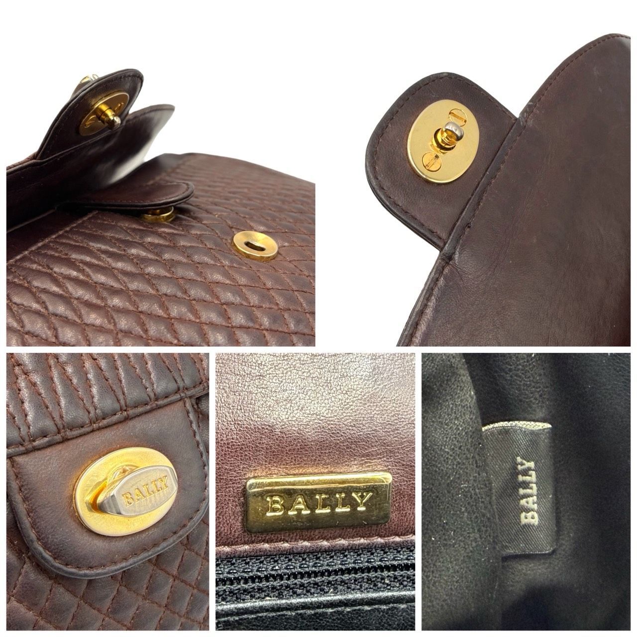 希少✤【BALLY／バリー】2wayチェーン ショルダーバッグ／レザー