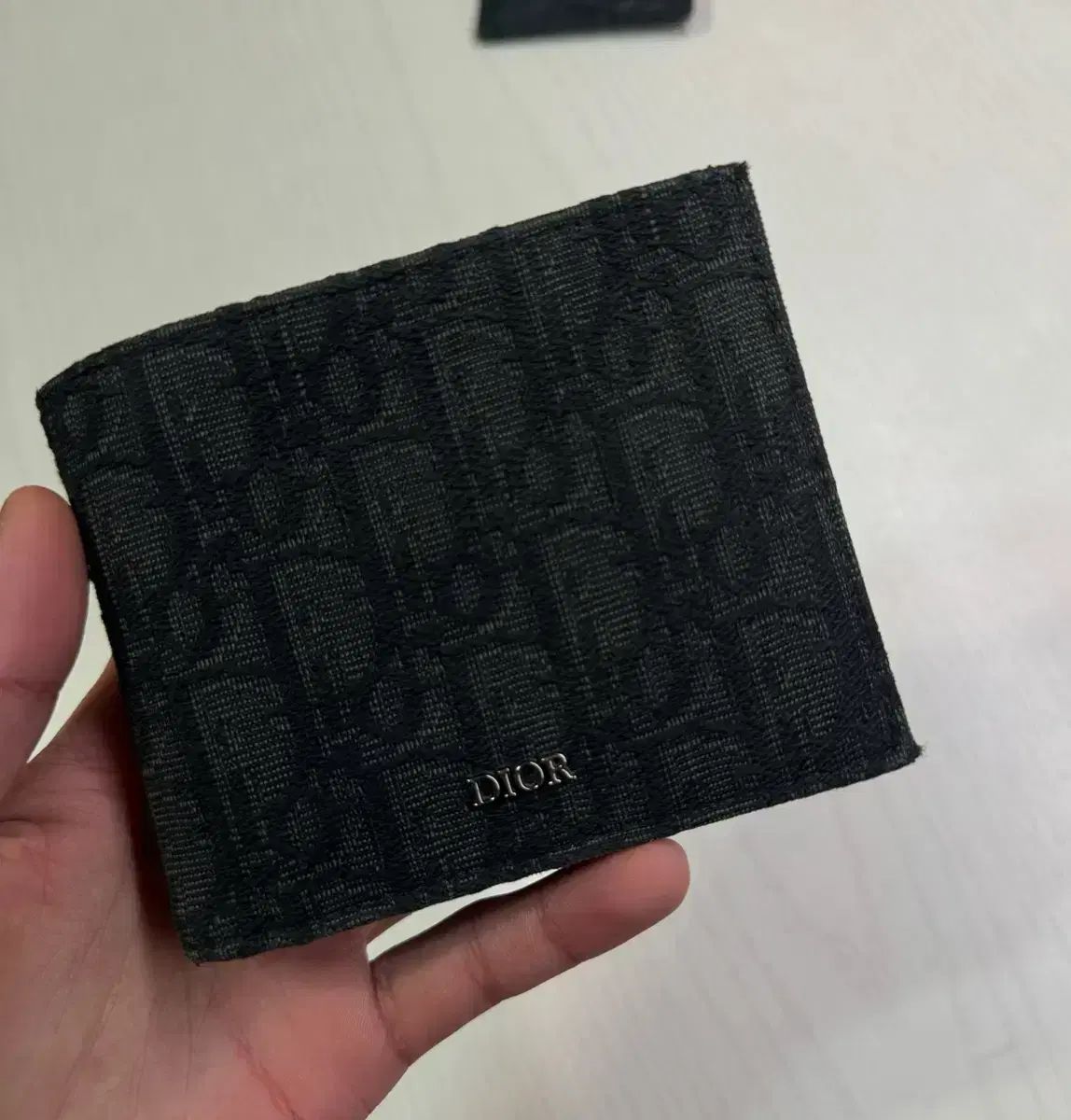 新品 Dior ブラック 二つ折り財布 ディオール 二つ折り財布 カロ