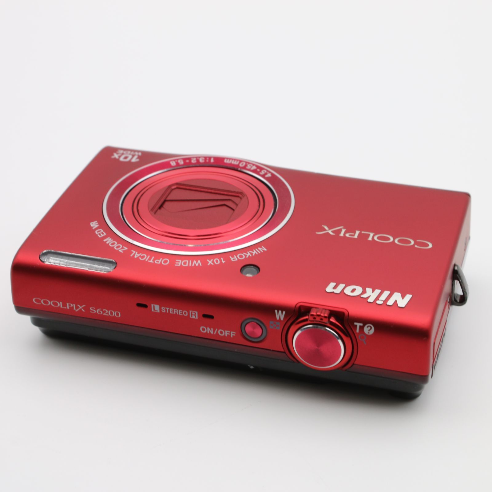 【極美品】Nikon COOLPIX S6200 レッド（ほぼ未使用・完動品） 極上品】 Nikon COOLPIX S6200 レッド デジタルカメラ #0640319 - メルカリ