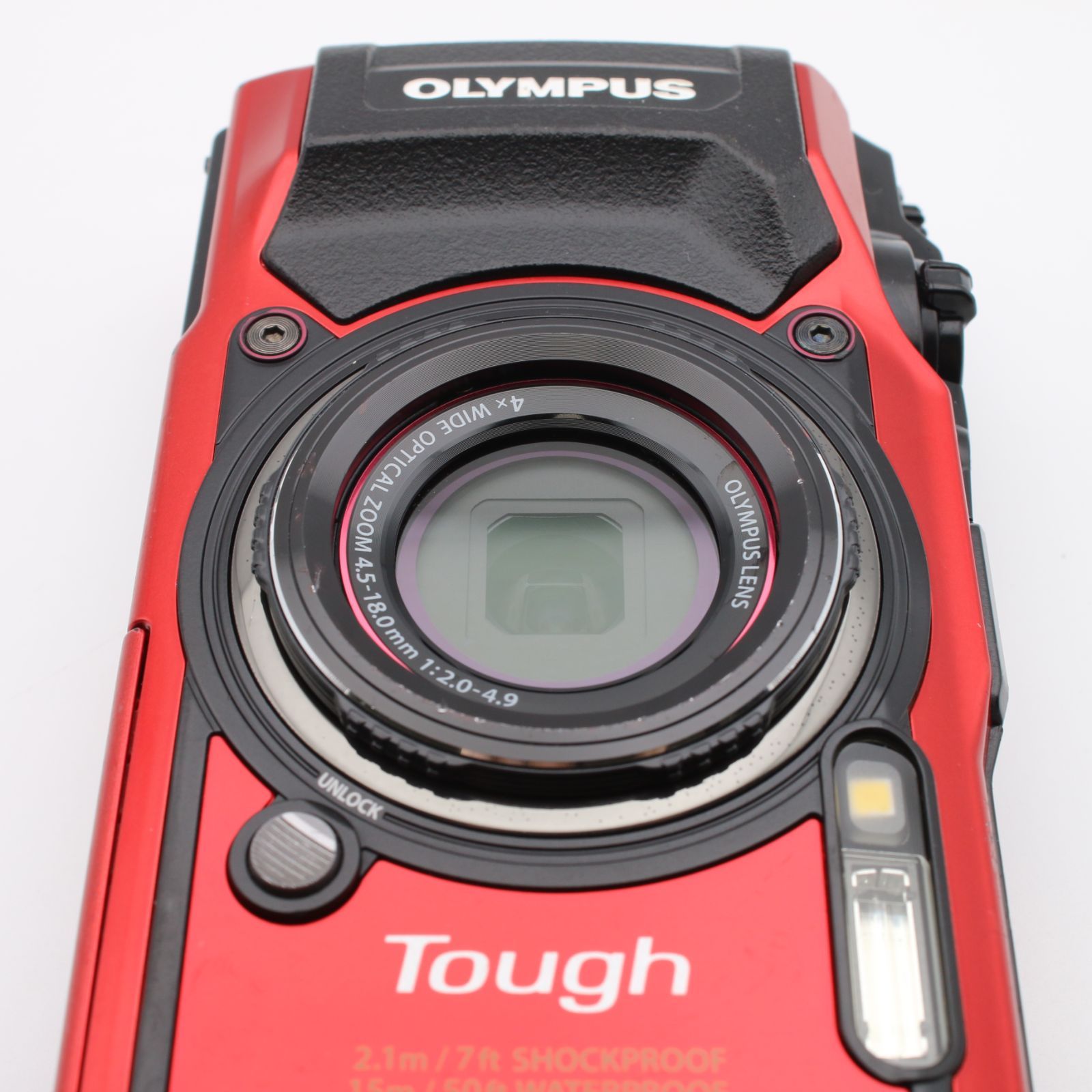 極上品】 OLYMPUS Tough TG-5 レッド 1200万画素CMOS F2.0 15m 防水 