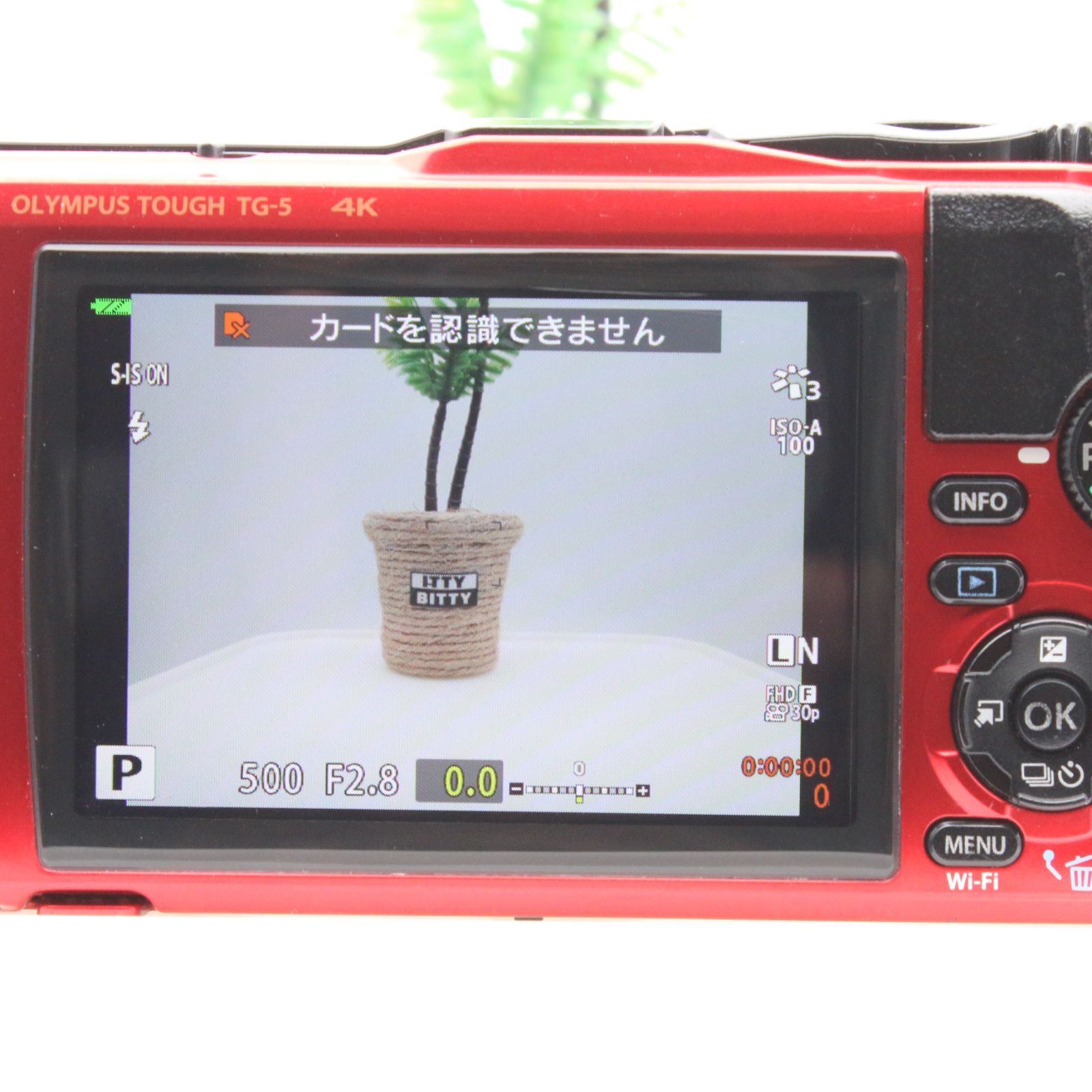 極上品】 OLYMPUS Tough TG-5 レッド 1200万画素CMOS F2.0 15m 防水 