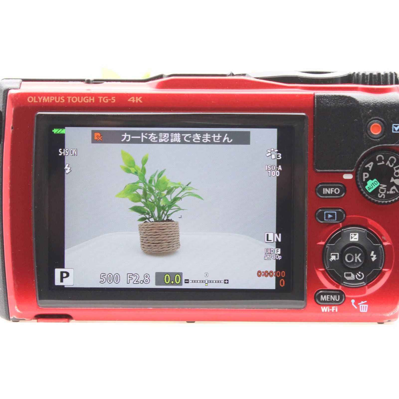 極上品】 OLYMPUS Tough TG-5 レッド 1200万画素CMOS F2.0 15m 防水 