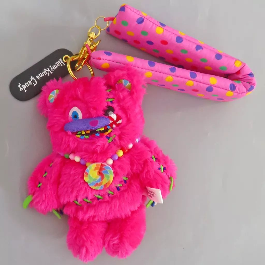 ぬいぐるみマスコット・ぬいぐるみバッジ ハミクマキャンディ ストラップ付きマスコットキーチェーン 「ハロウィーン・ホラー・ナイト」 ユニバーサル・スタジオ・ジャパン2025限定