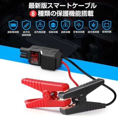 車 ジャンプスターター 21800mAh大容量 3000Aピーク電流 (最大8.0L