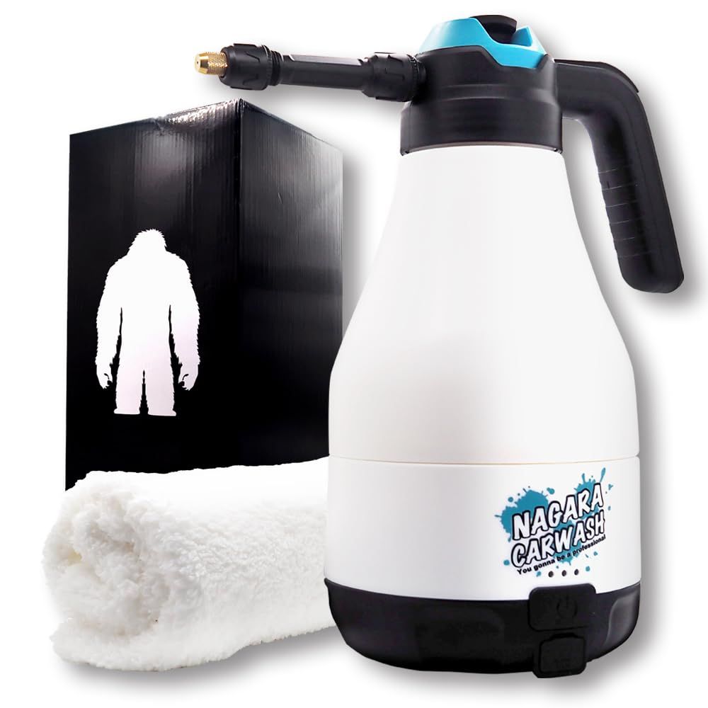 ながら洗車 SNOWMEN 1.8L どこでも洗車を実現させる雪男がやってきた 電動 自動泡噴霧器 洗車 手洗い洗車 フォームガン スノーメン 送料無料 Yuki Shop